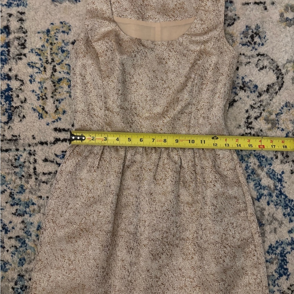 Ark & Co Gold Textured Babydoll Dress - Picture 4 of 6